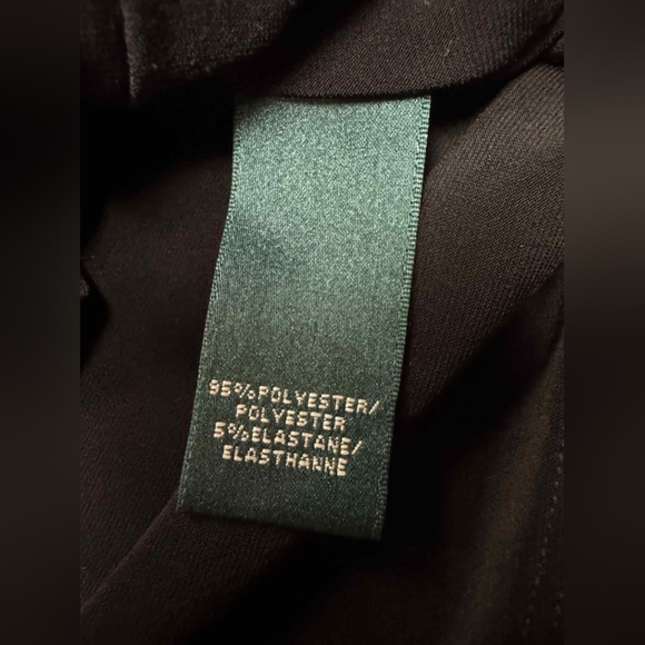 Lauren Ralph Lauren Dress Black/Blue Longsleeve Size 6 EUC - Picture 9 of 9